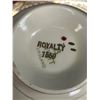 Image 5 : Assorted Partial Place Setting "Royalty" Tea Cups, Saucers, Creamer, Plates, Bowls, Etc..