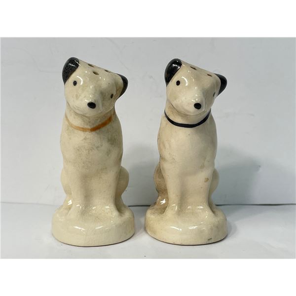 Pair Of Rca Nipper Dog Salt & Pepper Shakers