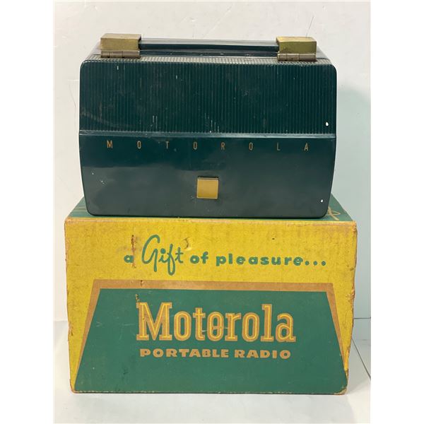 Vintage Motorola Portable Radio, In Original Box