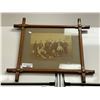 Image 1 : Vintage Folk Art Framed Military Print On Board