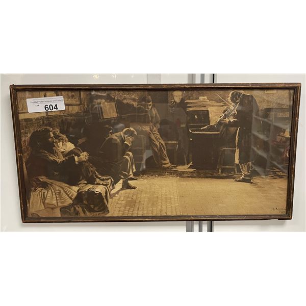Vintage Framed Print, Signed By Artist