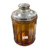 Image 1 : Vintage Amber Glass Tobacco Jar
