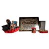 Image 1 : Large Assortment Of Collectibles, Coca Cola Advertising Mirror, Napkin Dispenser, A&W Ornaments, Etc