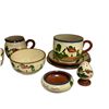 Image 2 : Approx 12 Pieces Of Folk Art Dishware