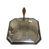 Image 2 : Silver Plate Picture 7 Silver Plate Engraved Crumb Catcher With Initial "H"