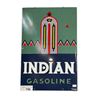 Image 1 : Vintage Porcelain On Steel Indian Gasoline Advertising Sign