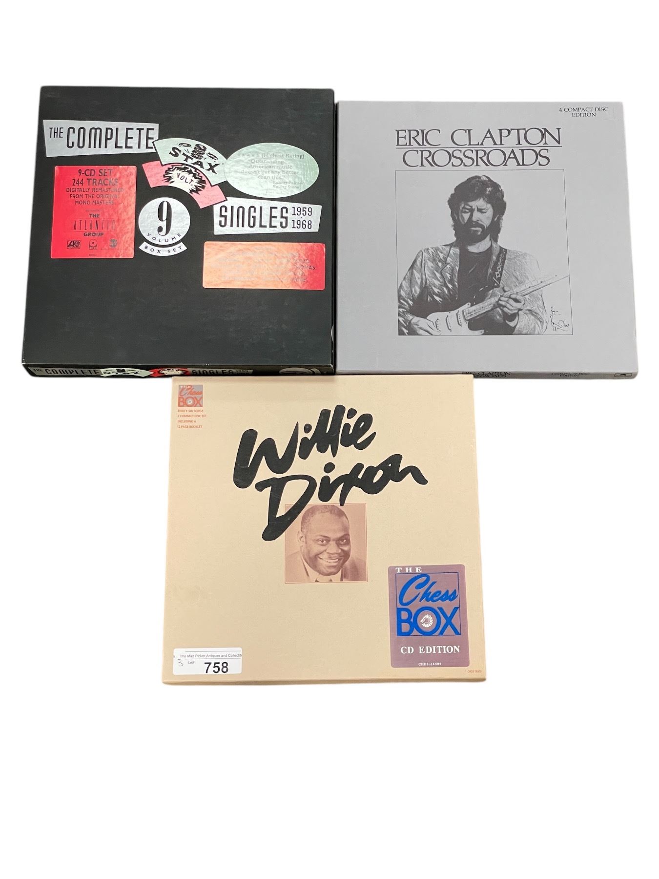 3 Cd Box Sets, Willie Dixon, Eric Clapton & Stacks