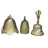 Image 1 : 3 Vintage Asian Brass Bells