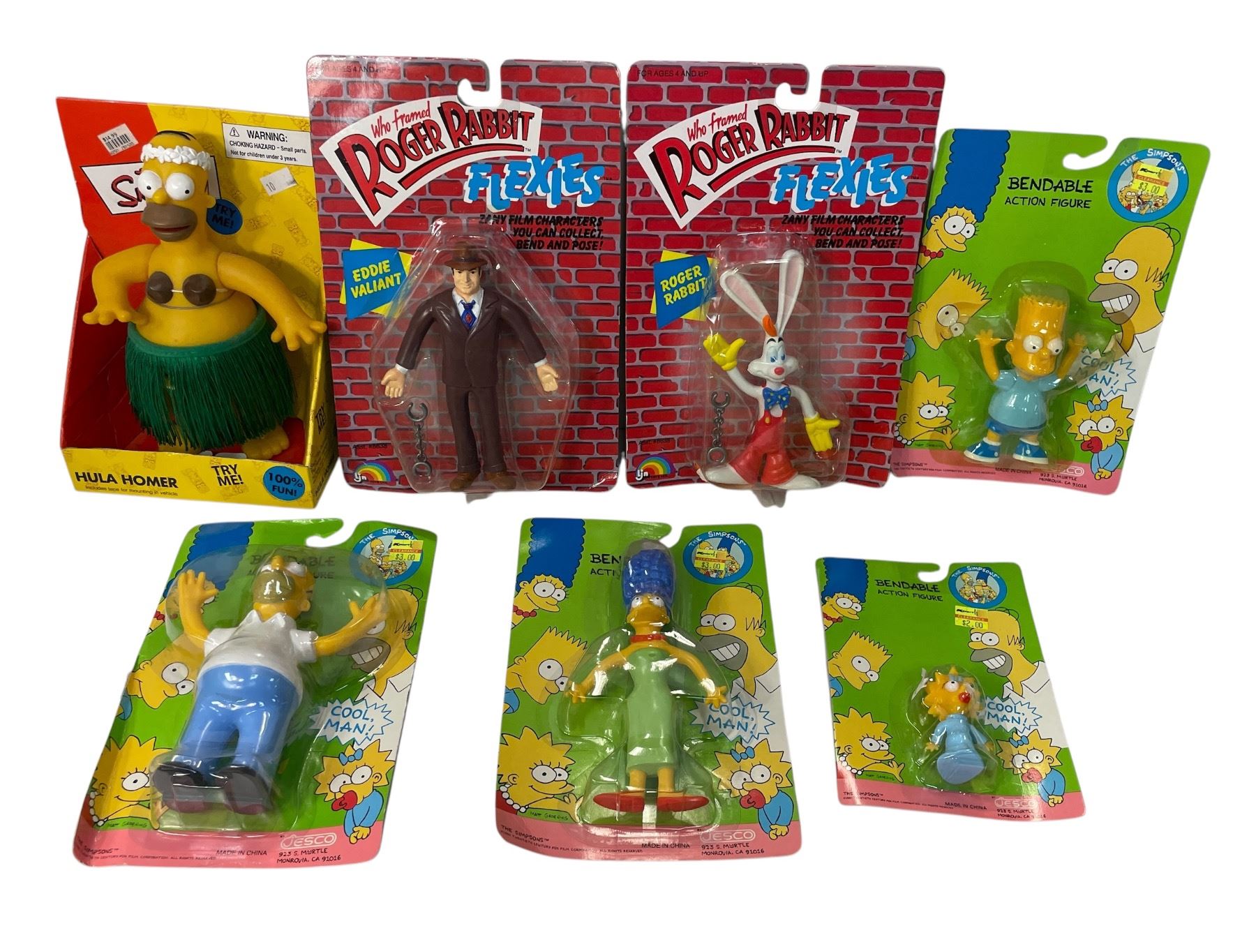 Simpsons Toy Rabbit Assorted Collectible Simpsons & Who Framed Roger Rabbit Toys, In ...