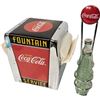 Image 1 : 2 Coca Salt & Peppers In Holder And Napkin Despenser With Coca Cola Napkins