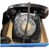 Image 2 : 2 Vintage Black Rotary Telephones, Wall & Desk