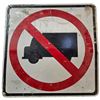 Image 1 : Metal No Trucks Sign