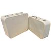 Image 1 : 2 Vintage White Suitcases