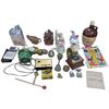 Image 1 : Assorted Vintage Collectibles, Porcelain Avon Rabbits, Wade Figurines, Miniature Gramophone, Etc..