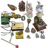 Image 3 : Assorted Vintage Collectibles, Porcelain Avon Rabbits, Wade Figurines, Miniature Gramophone, Etc..