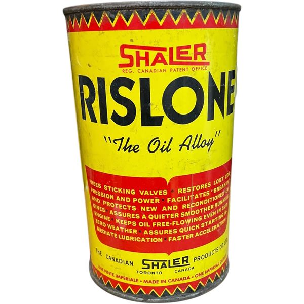 Vintage Rislone 1 Imperial Quart Oil Can
