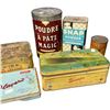 Image 3 : Large Assortment Of Vintage Tins & Mickey Mouse And Donald Duck Metal Trash Can