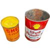 Image 3 : Vintage Shell Grease Tin & Vintage Shell Rotella S Tin