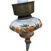Image 2 : Vintage Porcelain 6 Arm Chandelier With Oranges And Flower Motif