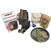 Image 1 : Box Full Of Collectibles, Antique Battery Operated Car, California Disney Land Platter, Accordion, E