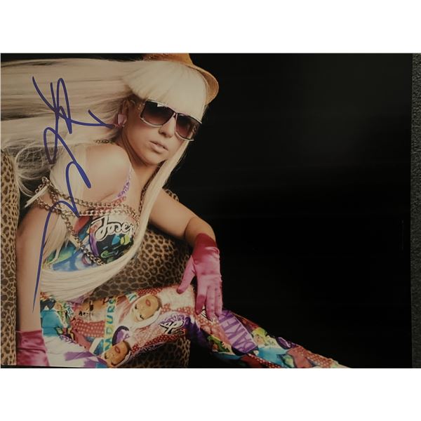 Lady Gaga signed photo