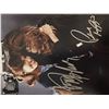 Image 1 : Star Wars Carrie Fisher and Peter Mayhew signed movie photo