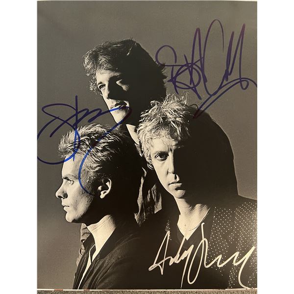 The Police band signed photo