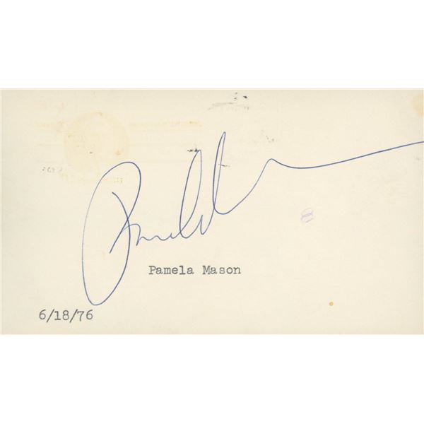 Pamela Mason original signature