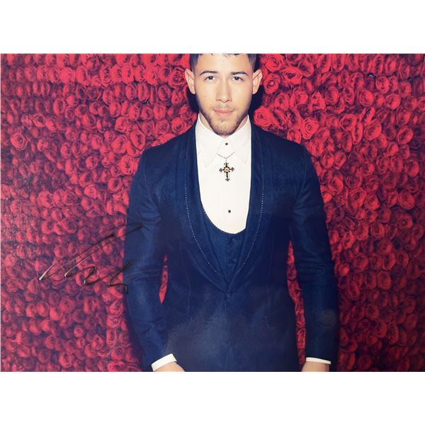 Nick Jonas signed photo