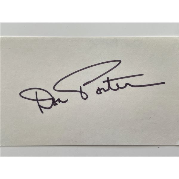 Don Porter original signature cut