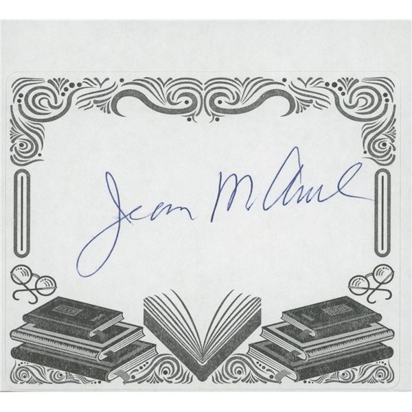 Jean M. Auel signed bookplate