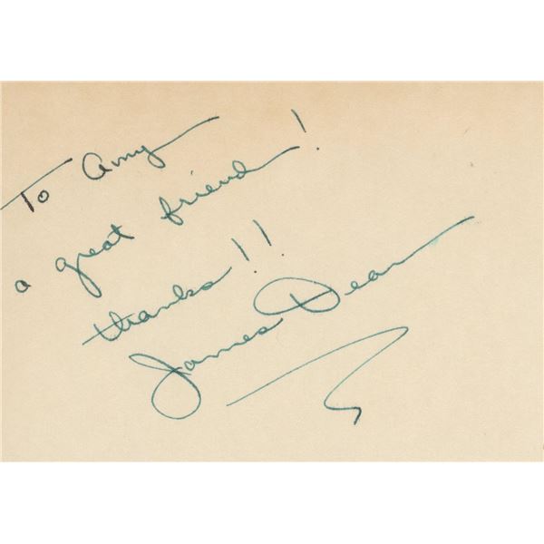 James Dean signature cut