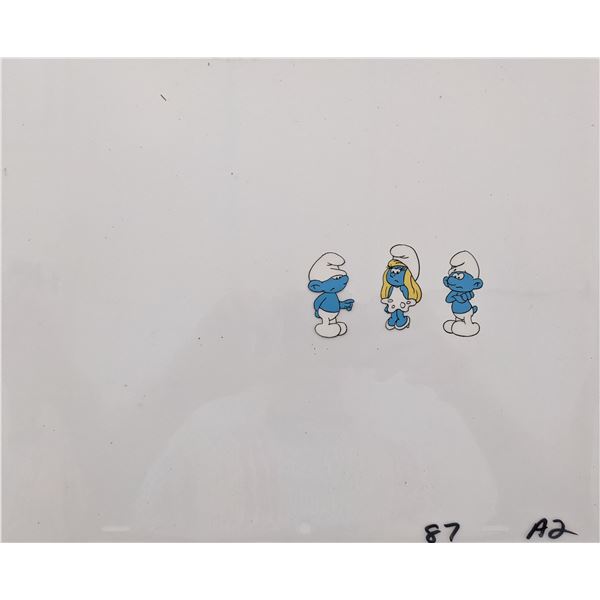 The Smurfs Original Animation Cel