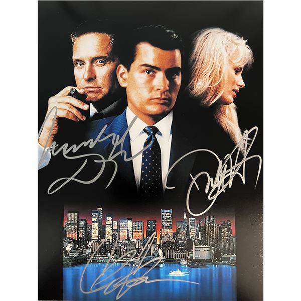 Wall Street cast signed movie photo