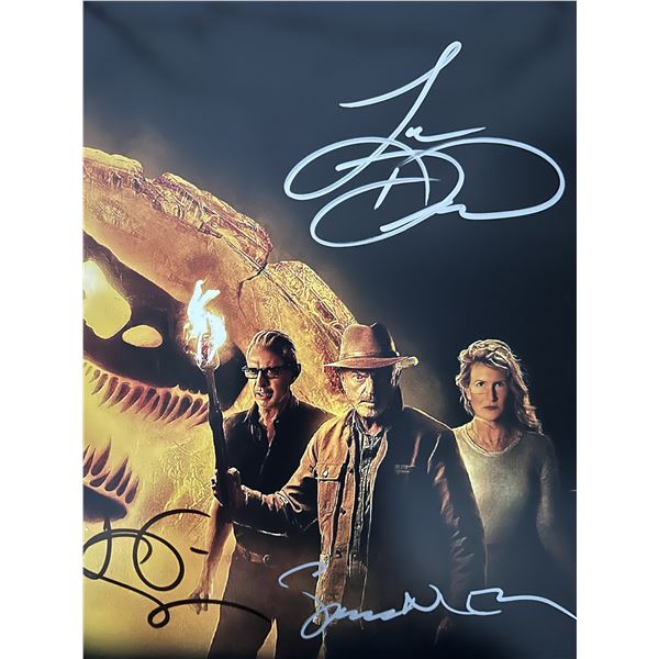 Jurassic World cast signed photo