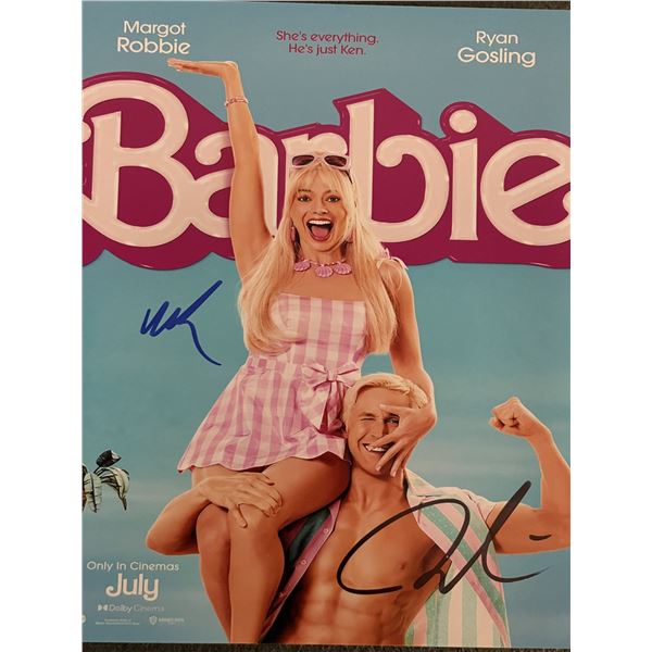 Barbie cast signed movie photo