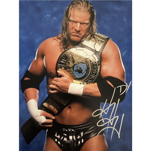 WWE Triple H signed photo
