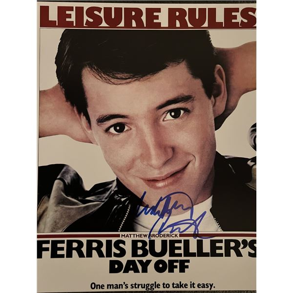 Ferris Bueller's Day Off Matthew Broderick signed movie photo