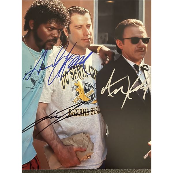 Pulp Fiction cast signed movie photo