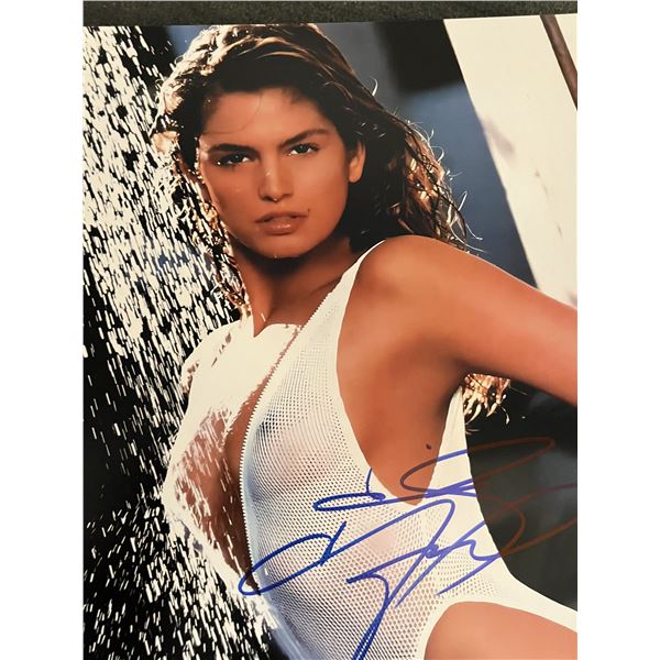 Supermodel Cindy Crawford signed photo