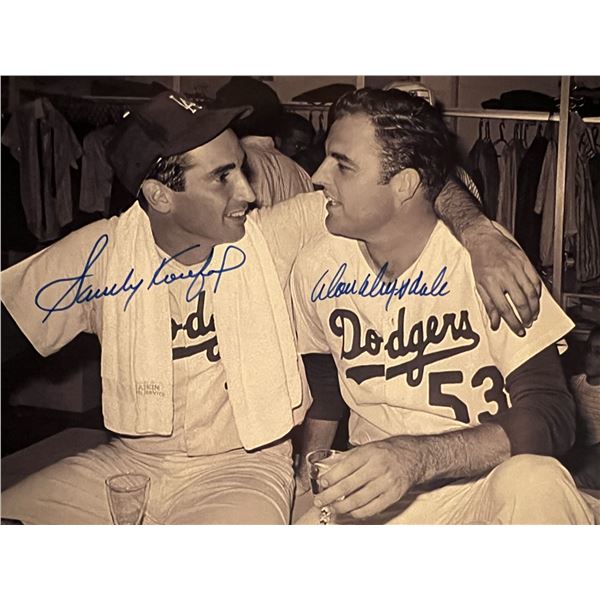 Sandy Koufax / Don Drysdale signed photo