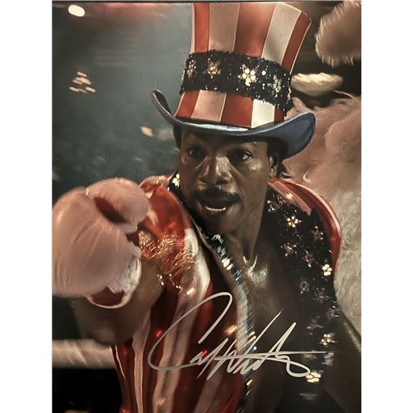Rocky Carl Weathers signed photo