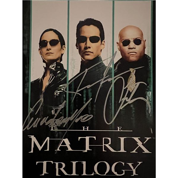 The Matrix cast signed photo