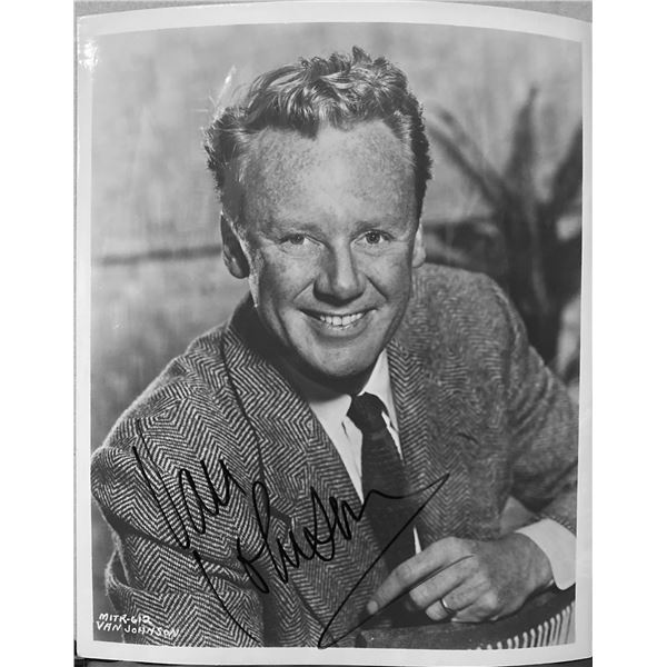 Van Johnson signed photo