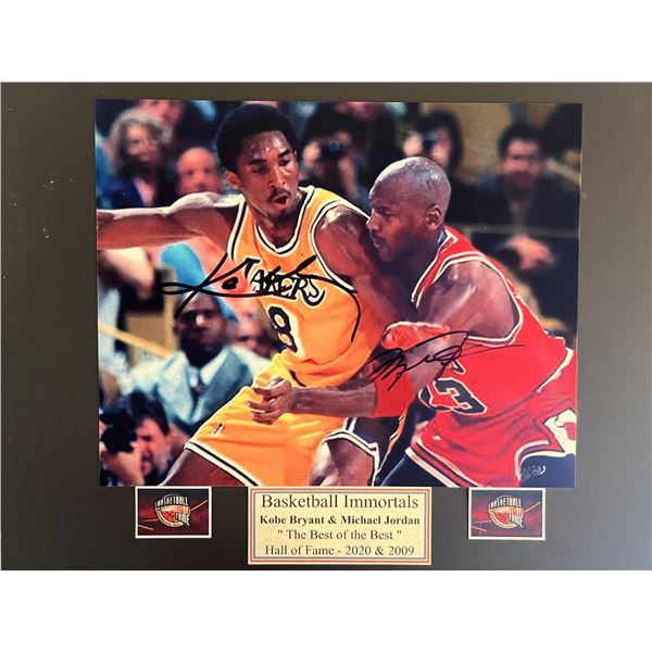 Kobe Bryant / Michael Jordan signed photo