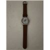Image 1 : Nick of Time original Metal and Leather Wristwatch