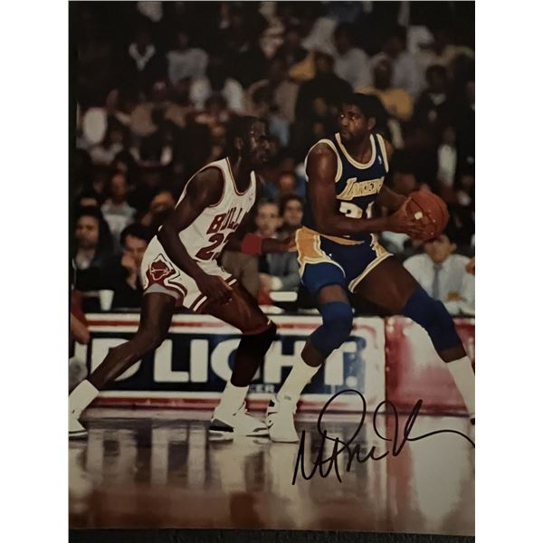 NBA Legend Magic Johnson signed photo