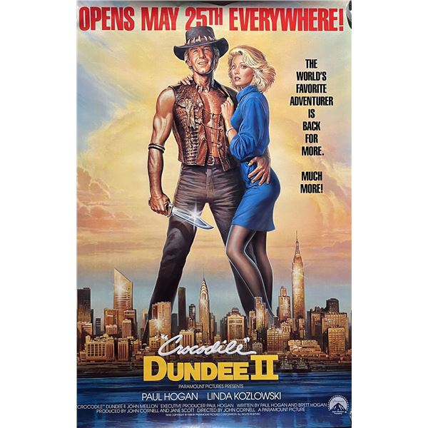Crocodile Dundee II Original Teaser Movie Poster