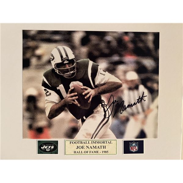 Joe Namath signed photo