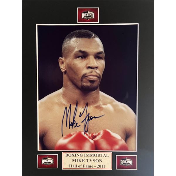 Mike Tyson signed photo
